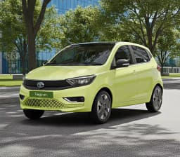 Tata Tiago EV front angle view